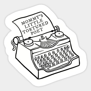 Mommy's Little Poet Sticker